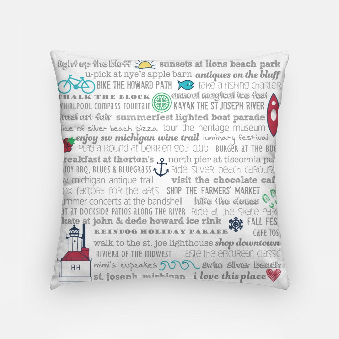 Pillow Case 18 Inch - St. Joseph Bucket List