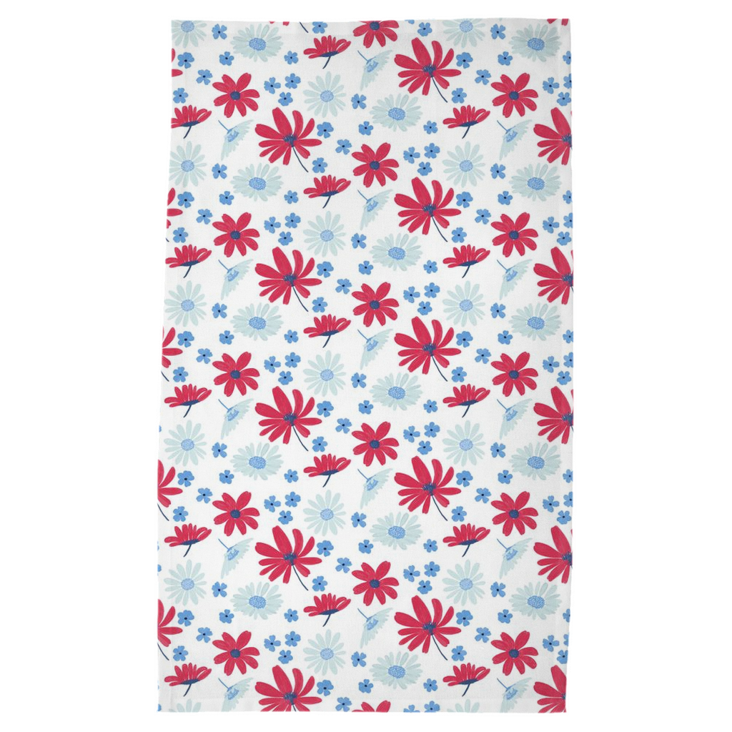 Tea Towel - Patriotic Floral