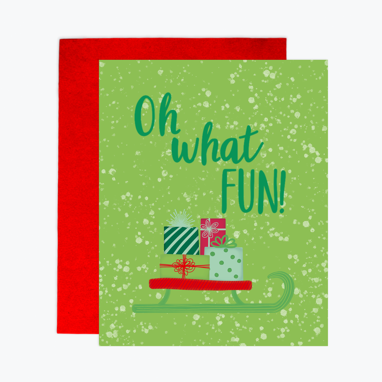 Greeting Card -Oh What Fun Ornament