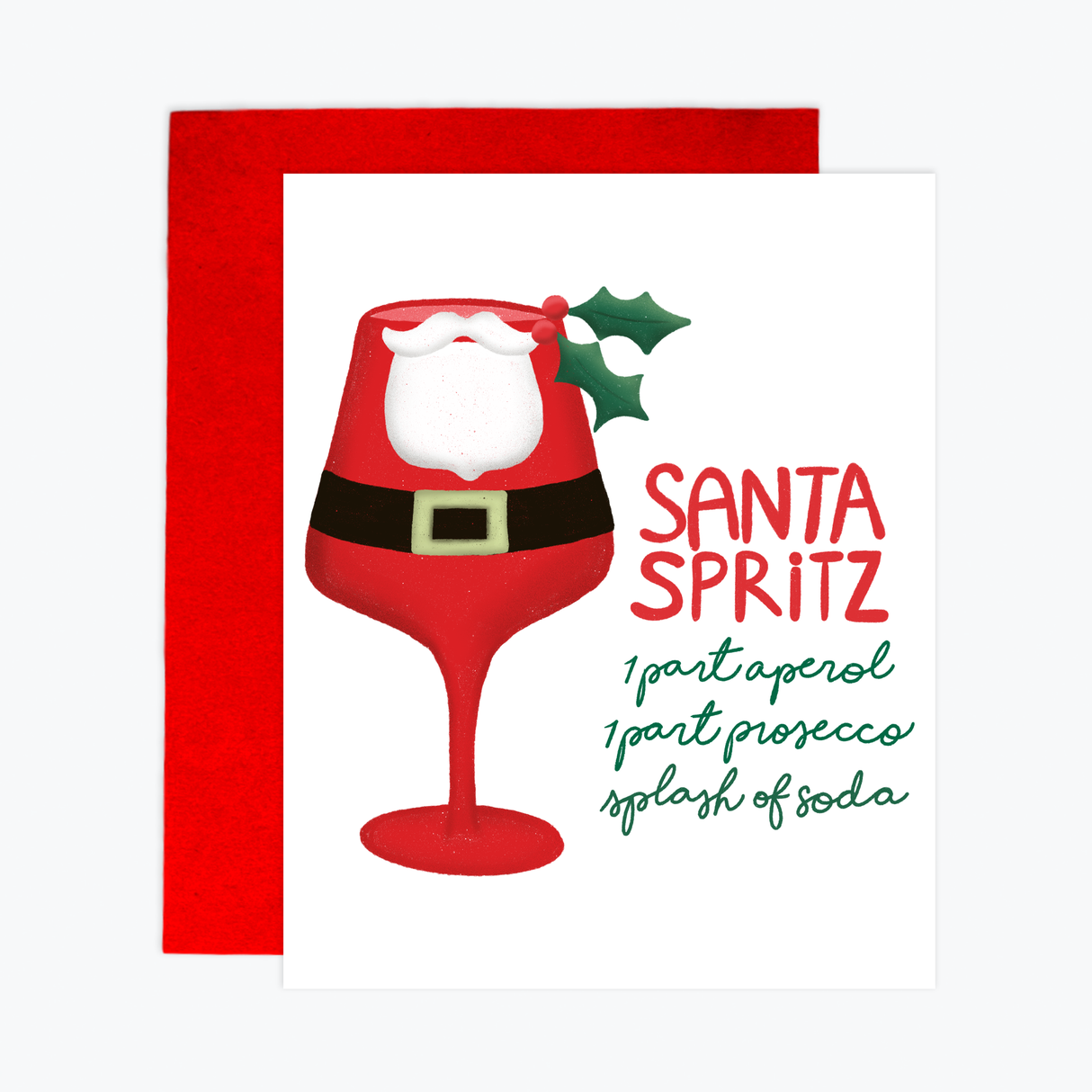 Greeting Card - Santa Spritz