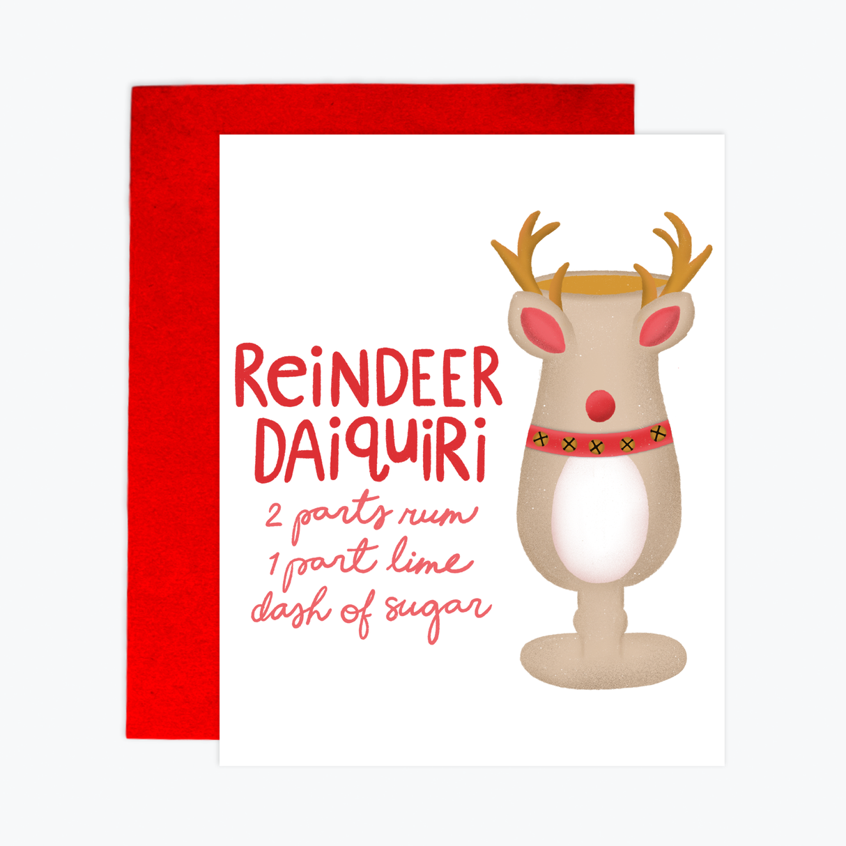 Greeting Card - Reindeer Daiquiri