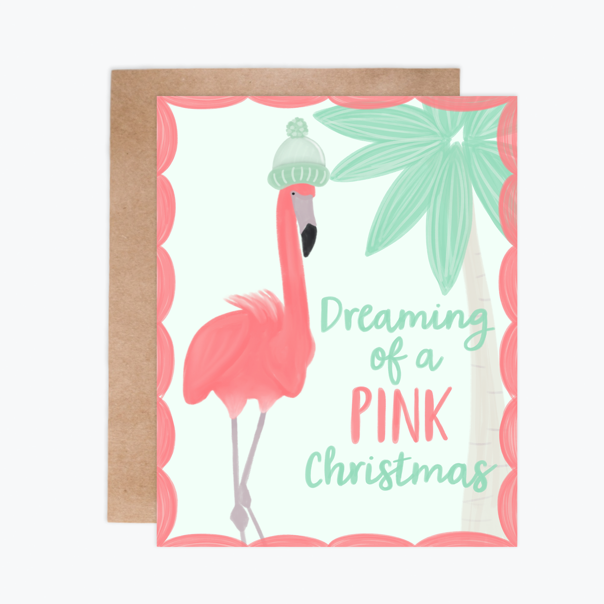 Greeting Card - Pink Christmas