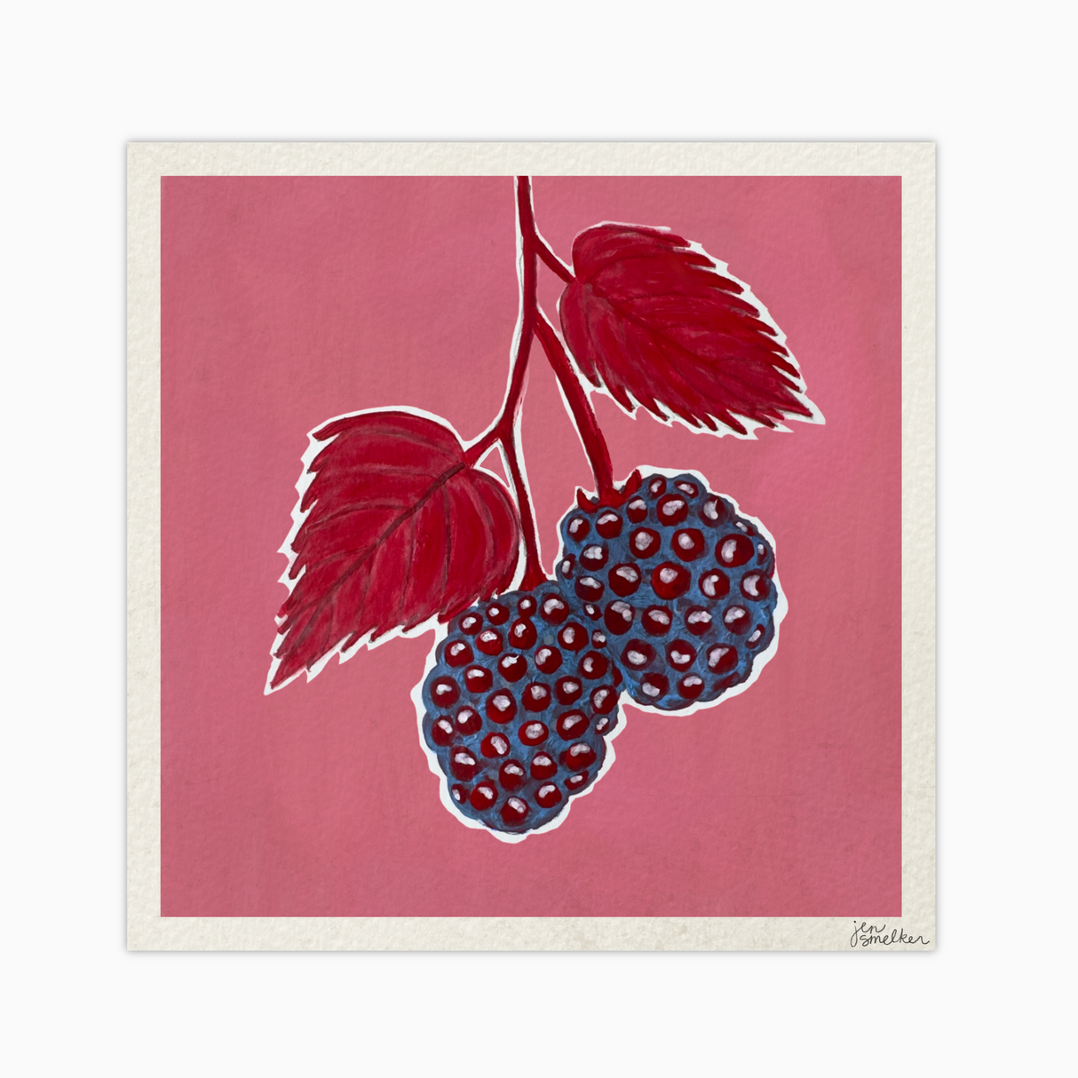 Summer Blackberries Art Print