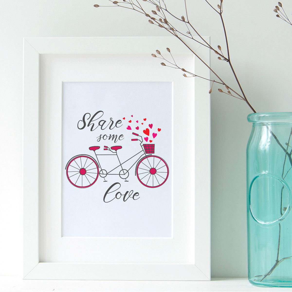Art Print - Share Some Love - Tandem For Two