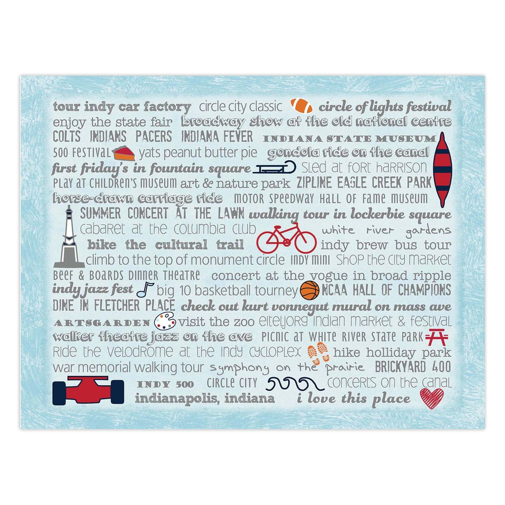Notecards - Set of 10 Indianapolis Bucket List