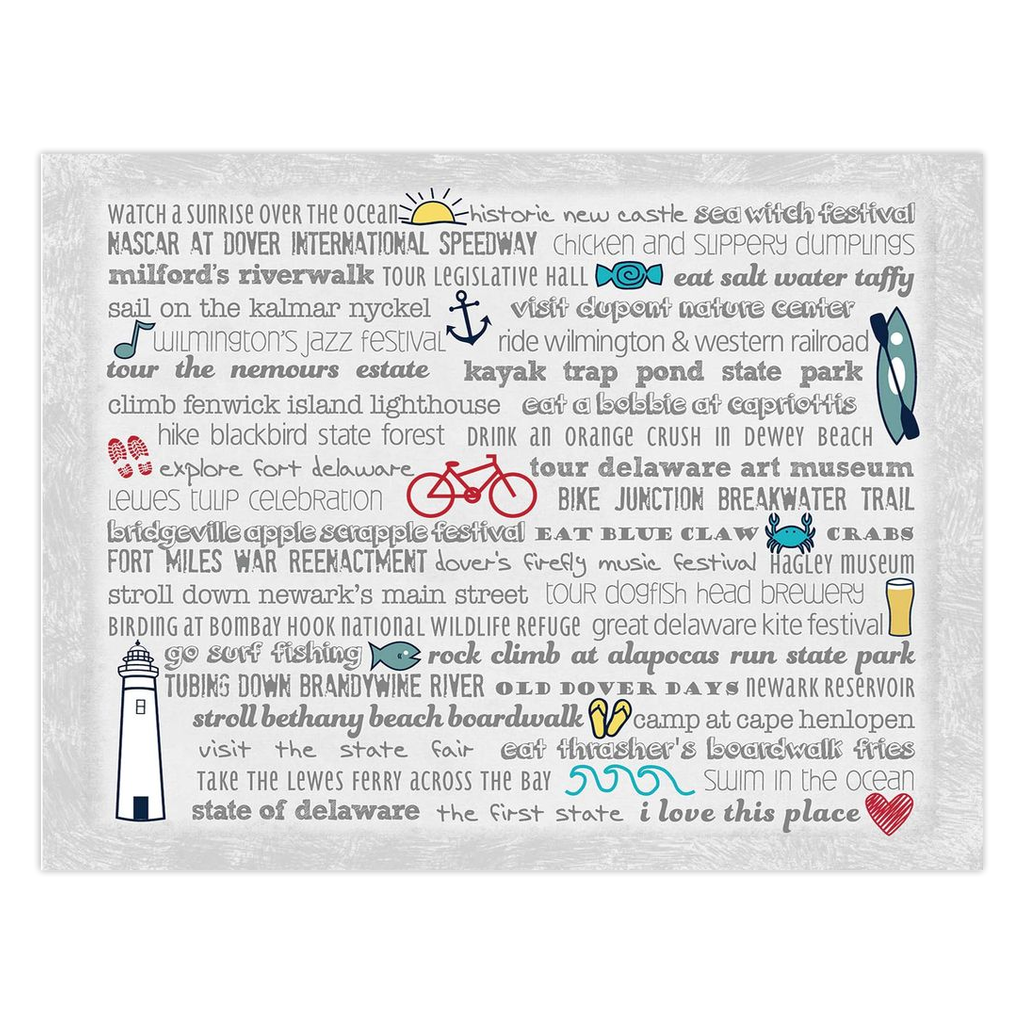 Notecards - Set of 10 Delaware Bucket List