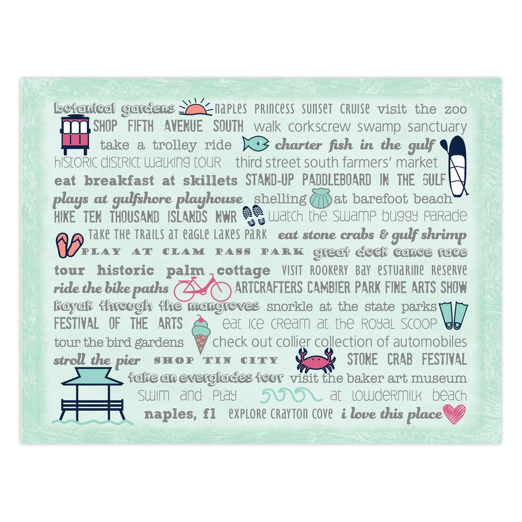 Notecards - Set of 10 Naples Bucket List
