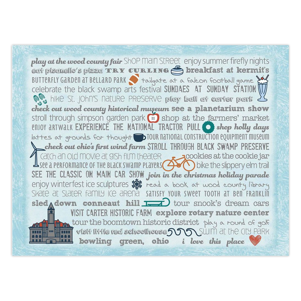 Notecards - Set of 10 Bowling Green Bucket List