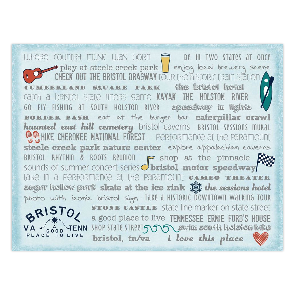 Notecards - Set of 10 Bristol Bucket List
