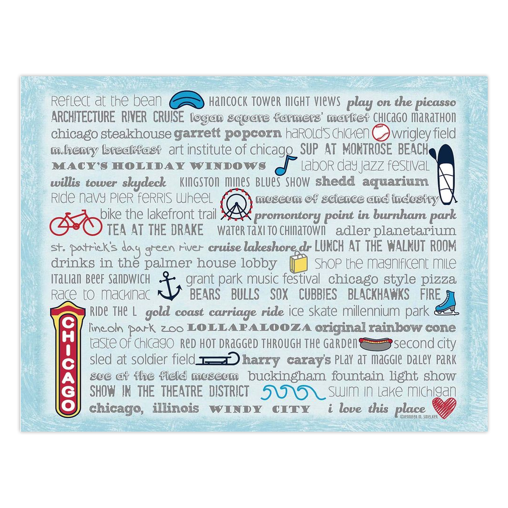 Notecards - Set of 10 Chicago Bucket List