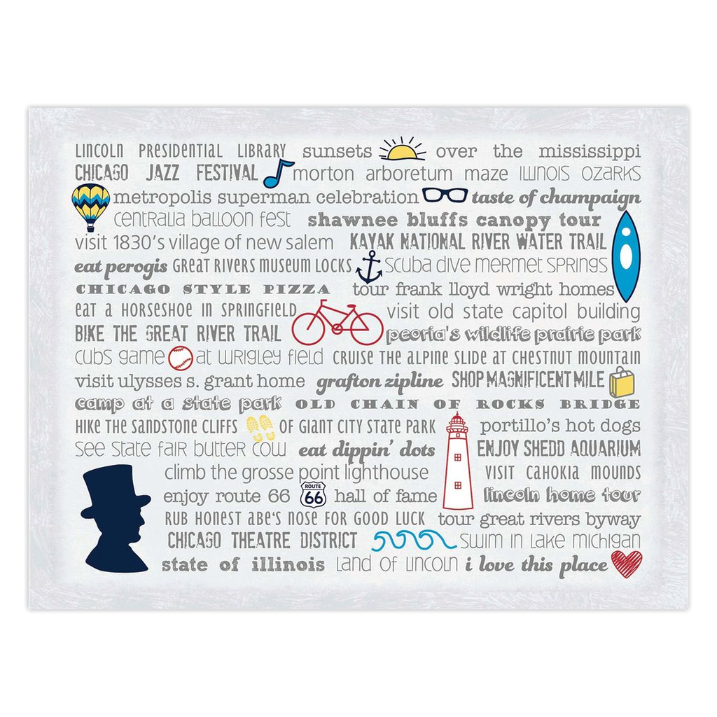 Notecards - Set of 10 Illinois Bucket List