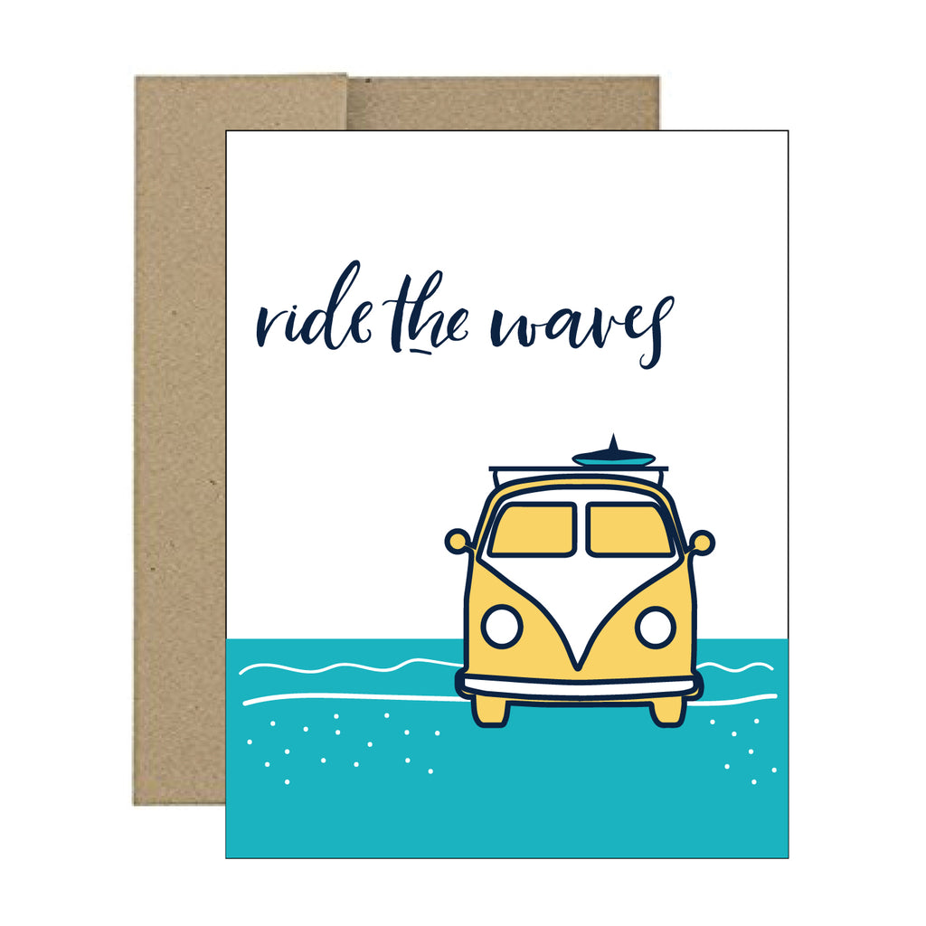 Greeting Card - Ride the Waves - Tandem For Two
