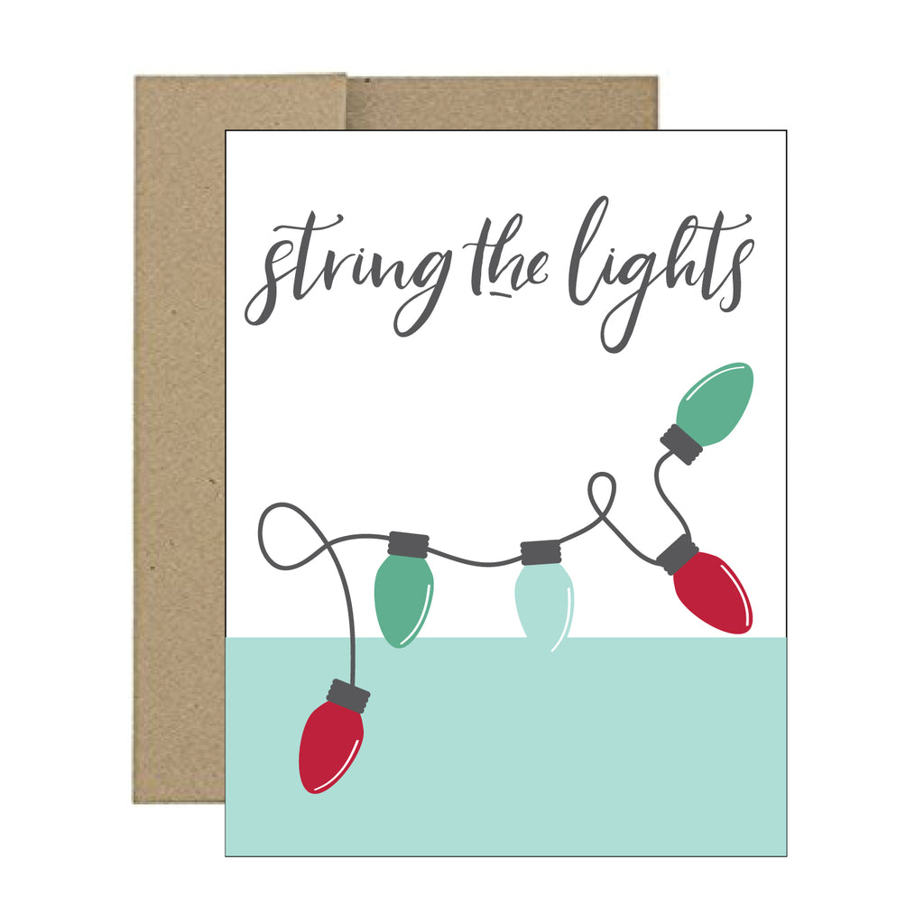 Greeting Card - String the Lights - Tandem For Two