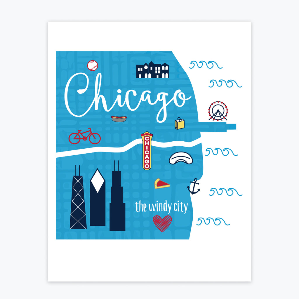Art Print - Chicago Icons - Tandem For Two