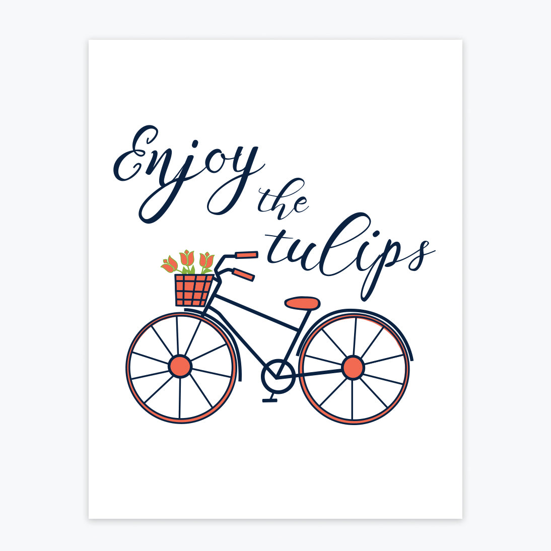 Art Print - Enjoy the Tulips - Tandem For Two