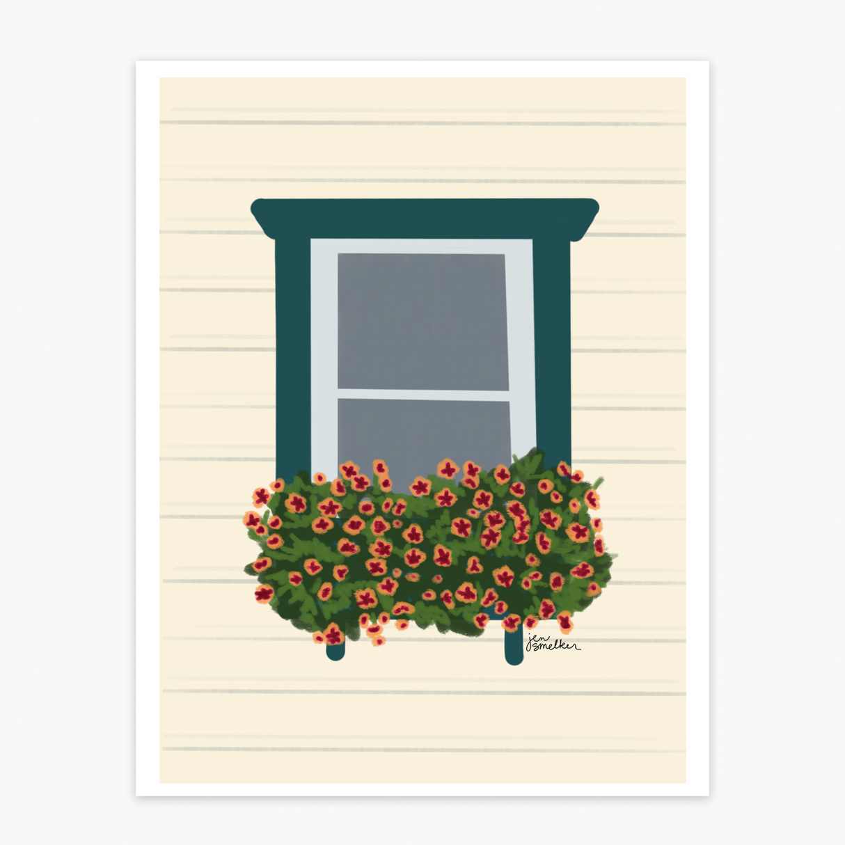 Art Print - Porch Flower Box