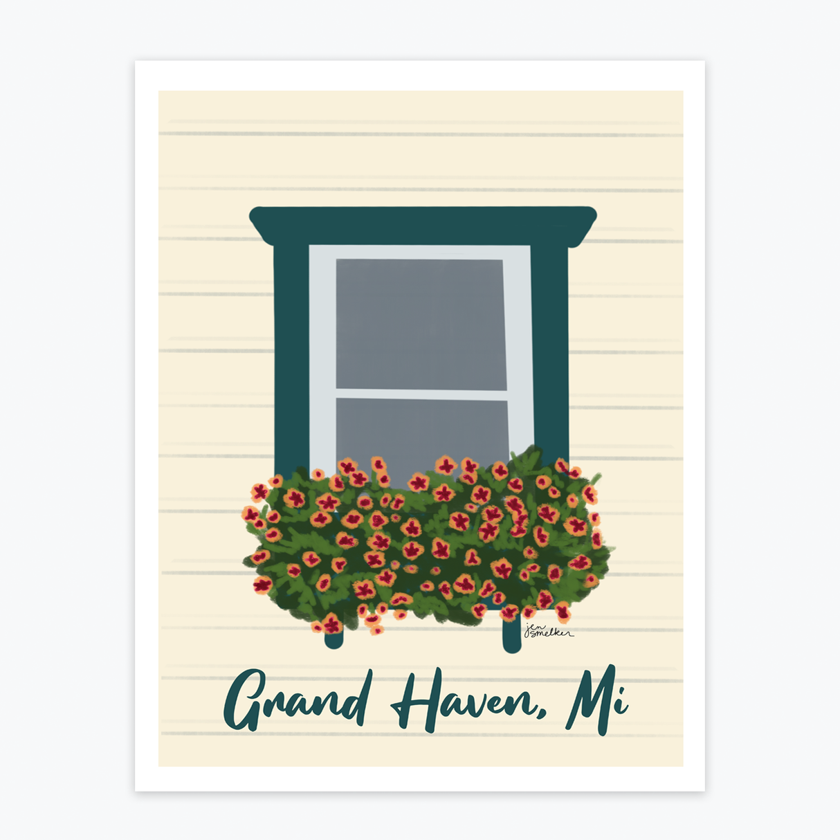 Art Print - Porch Flower Box