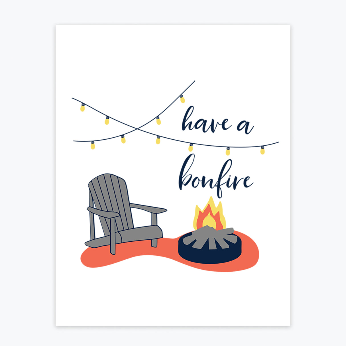 Art Print - Have A Bonfire - Tandem For Two