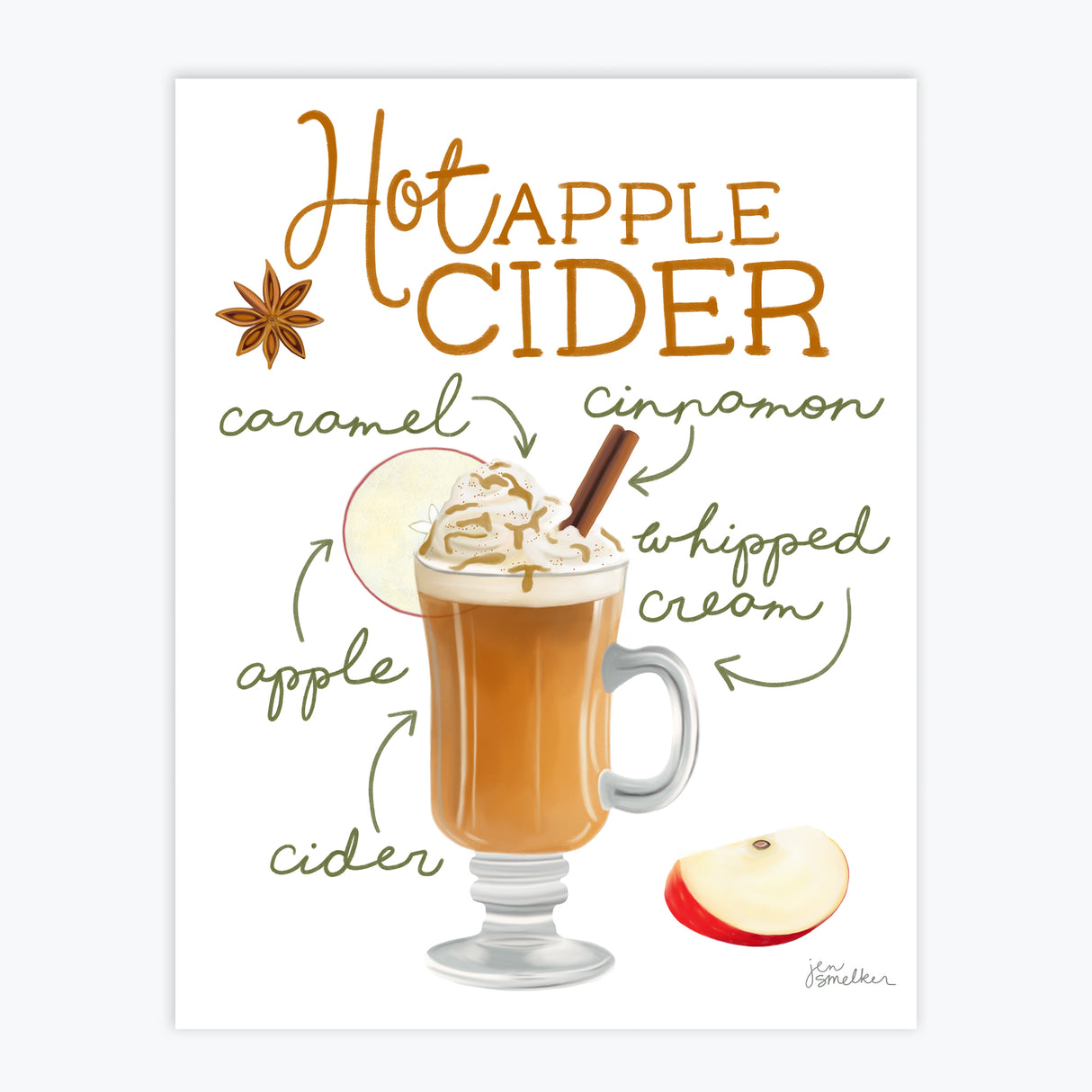 Art Print - Hot Apple Cider