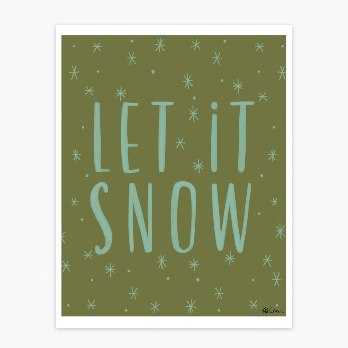 Art Print - Let It Snow