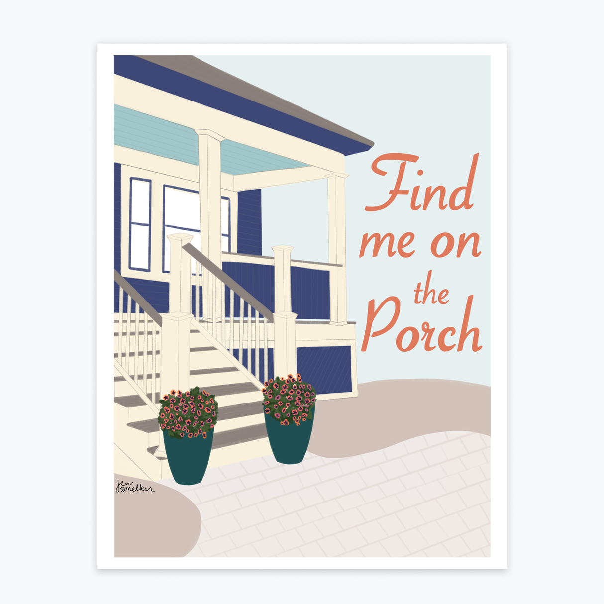 Art Print - Find Me on the Porch