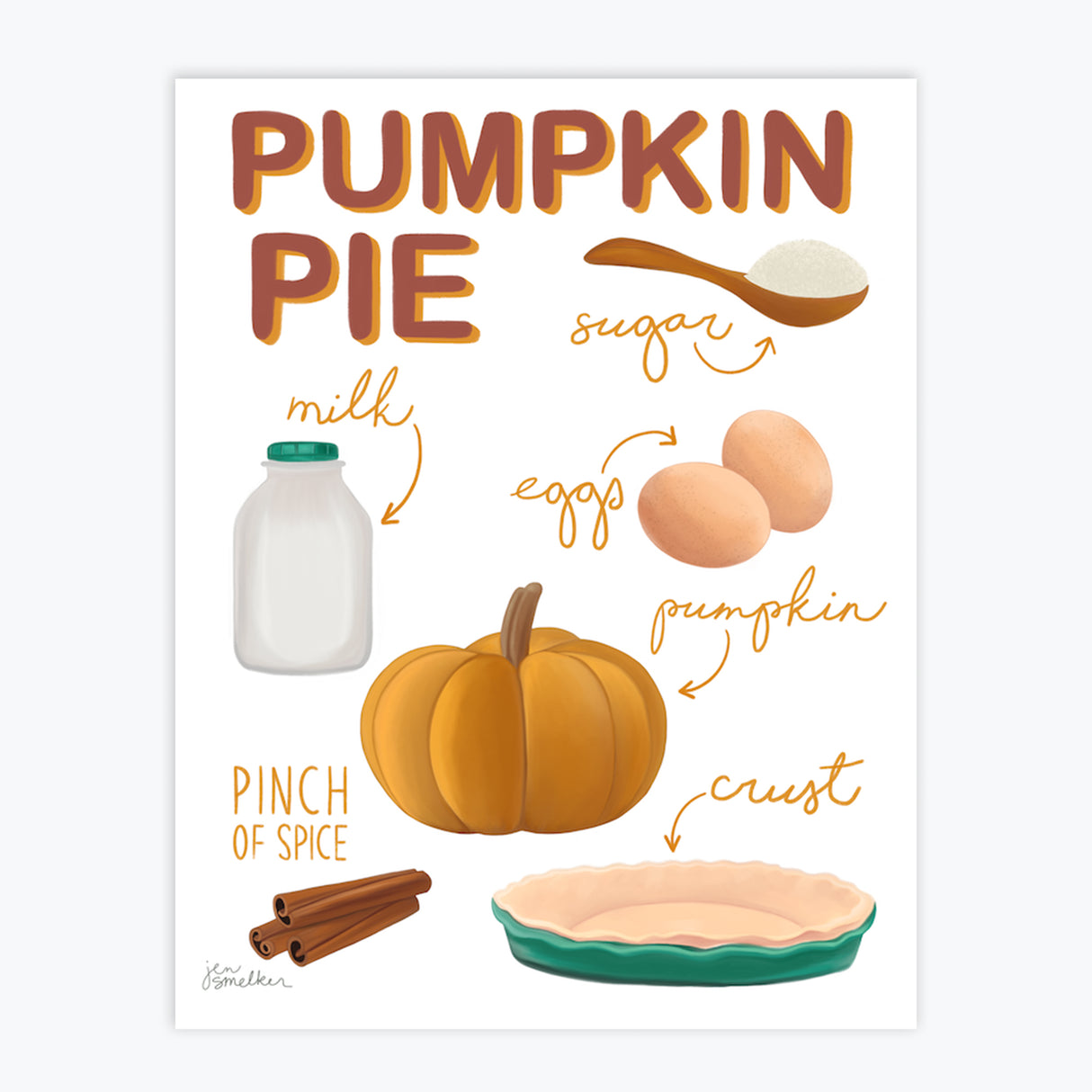 Art Print - Pumpkin Pie