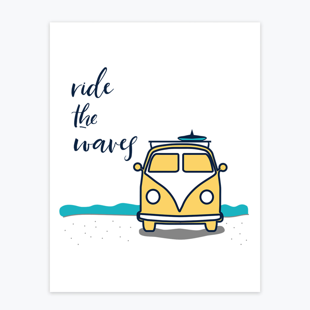 Art Print - Ride The Waves - Tandem For Two