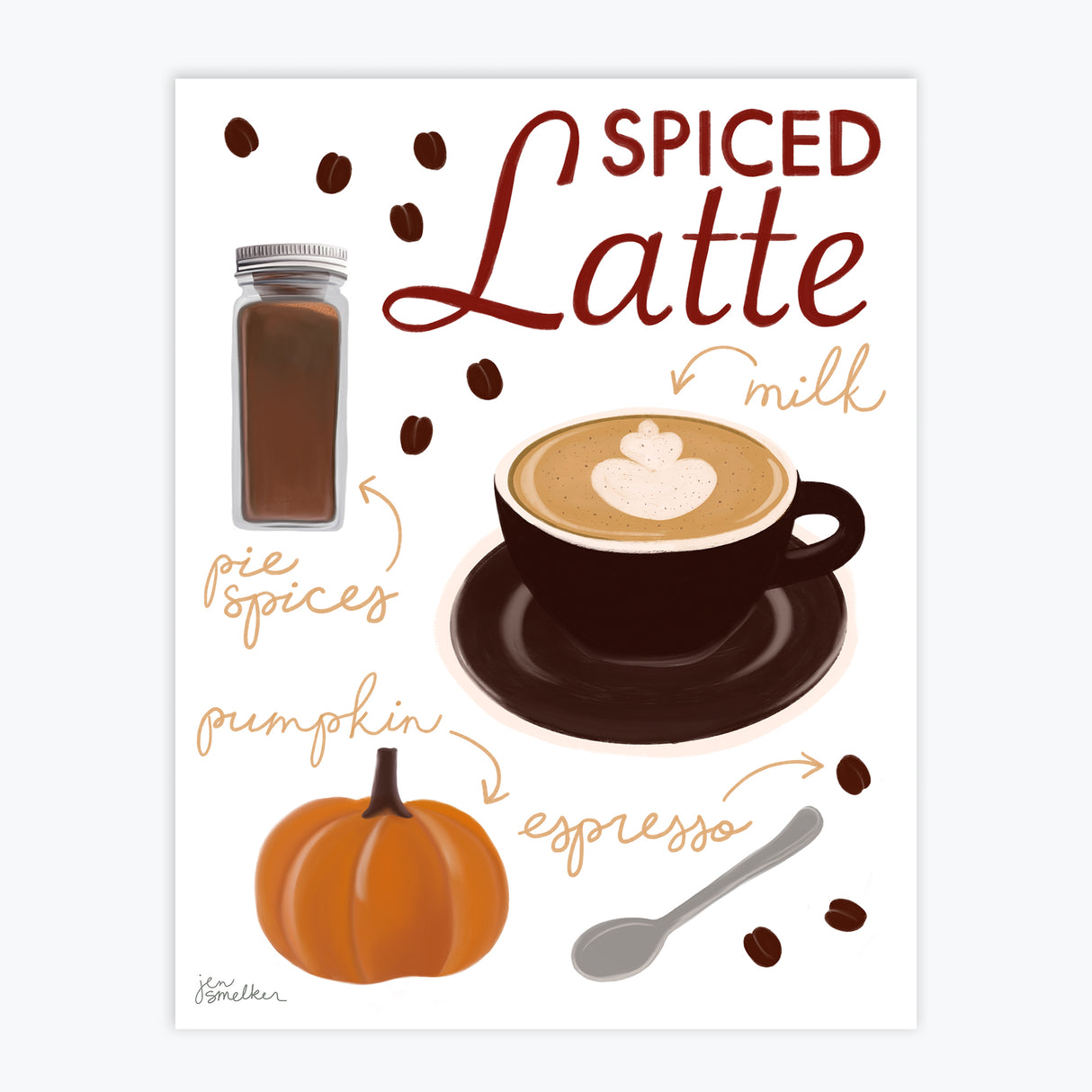 Art Print - Spiced Latte