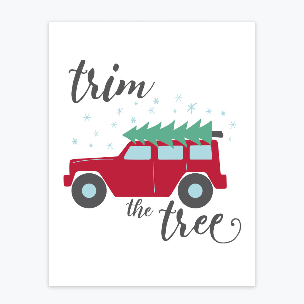 Art Print - Trim the Tree - Tandem For Two