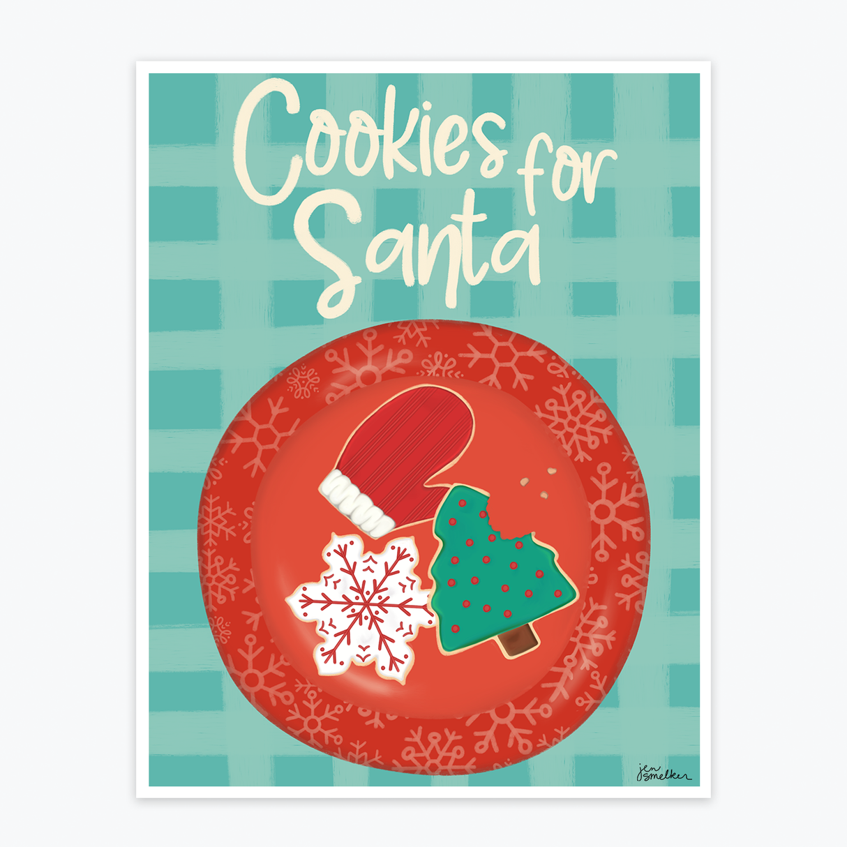 Art Print - Santa Cookies
