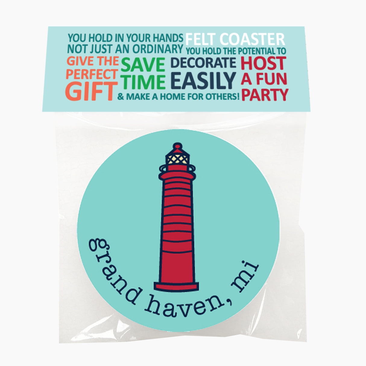 Grand Haven Felt Coaster Set of 4