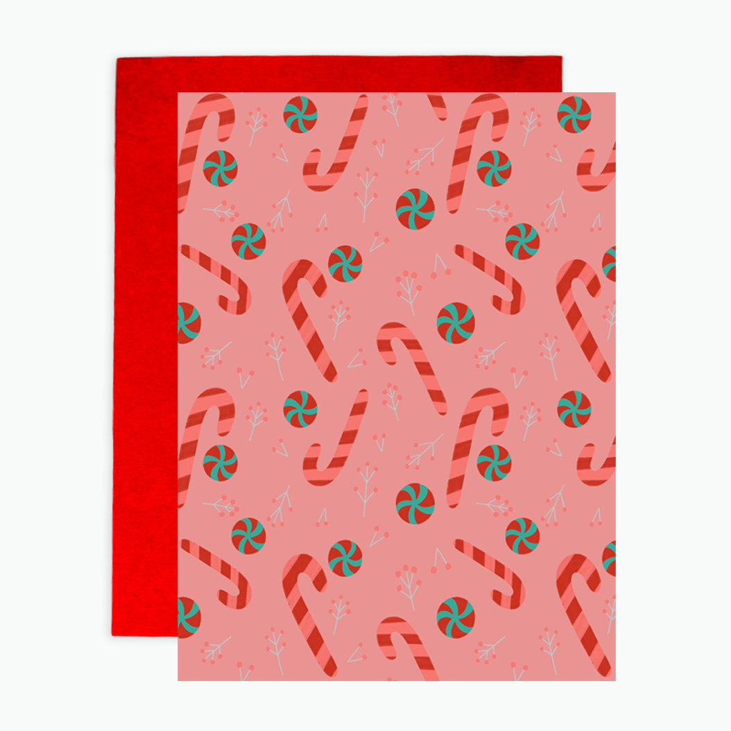 Greeting Card - Candy Cane Christmas