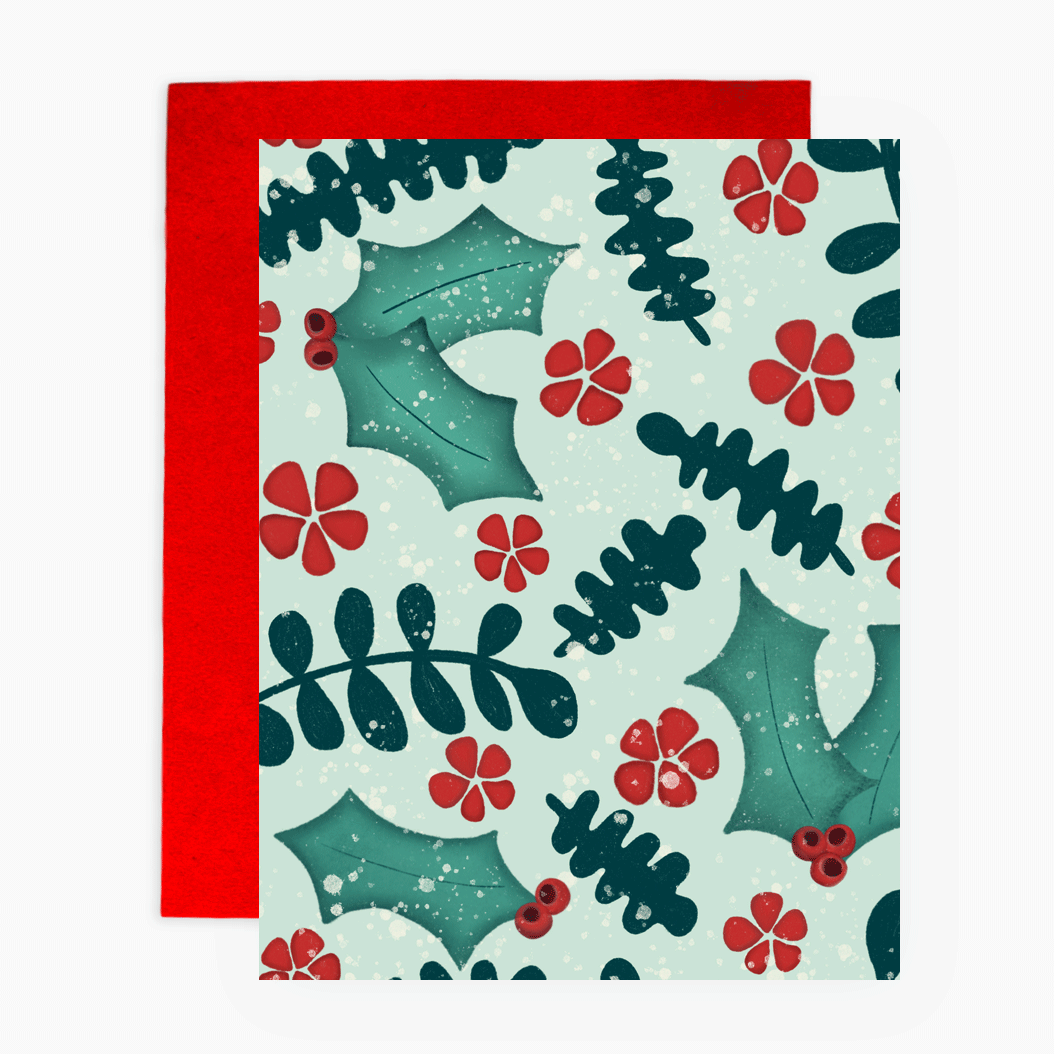 Greeting Card - Jolly Holly