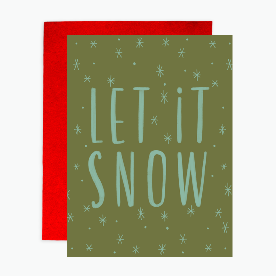 Greeting Card - Let It Snow