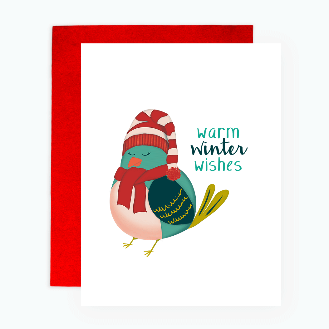 Greeting Card - Warm Wishes Bird
