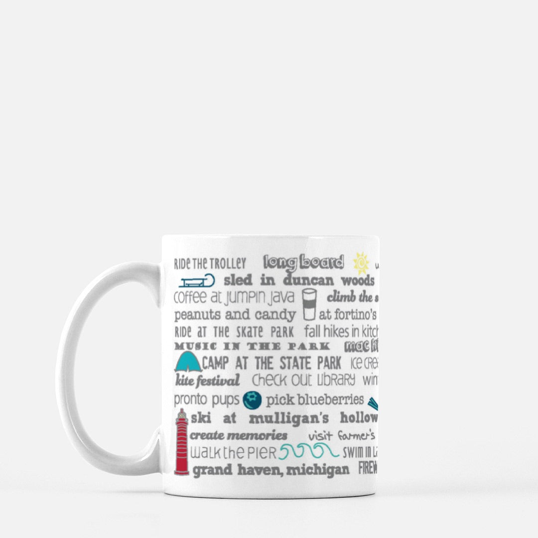 Mug - 11oz Grand Haven Bucket List