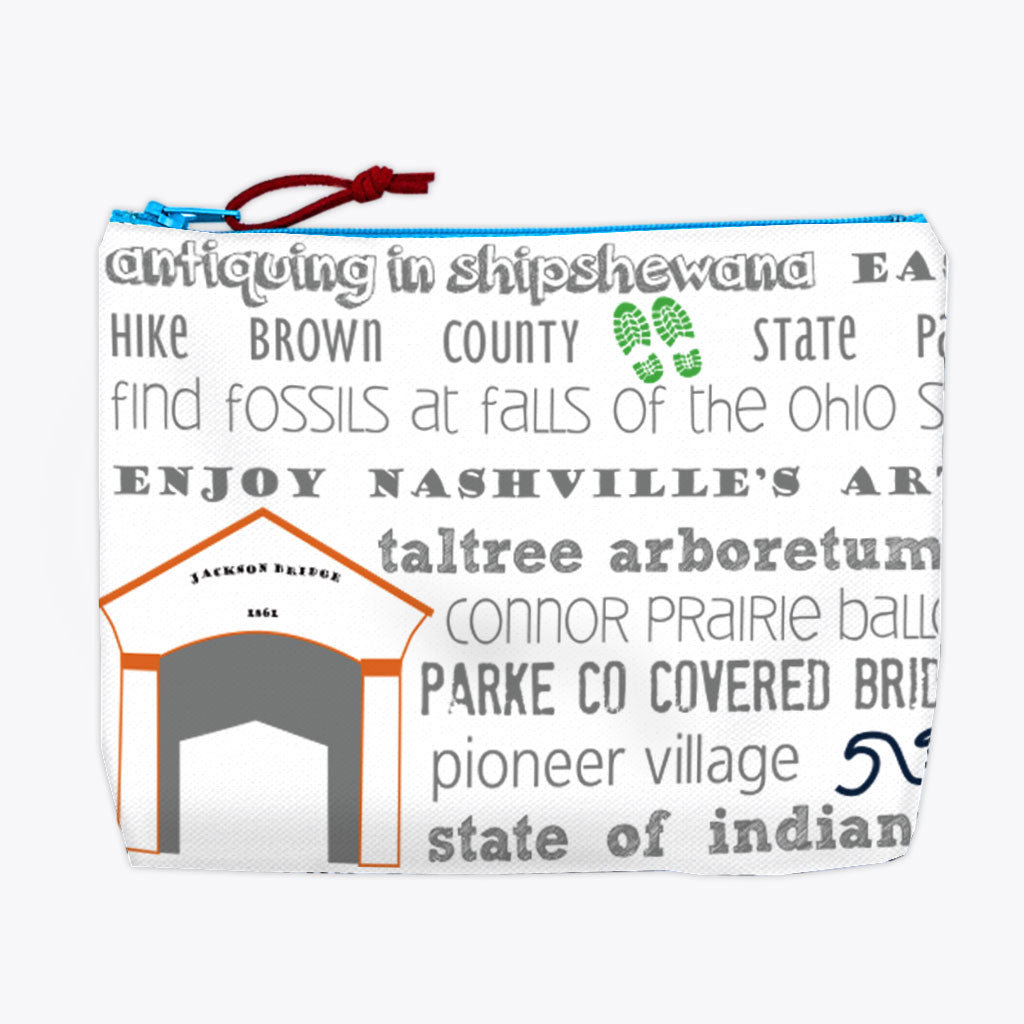 Petite Pouch - Indiana Bucket List - Tandem For Two