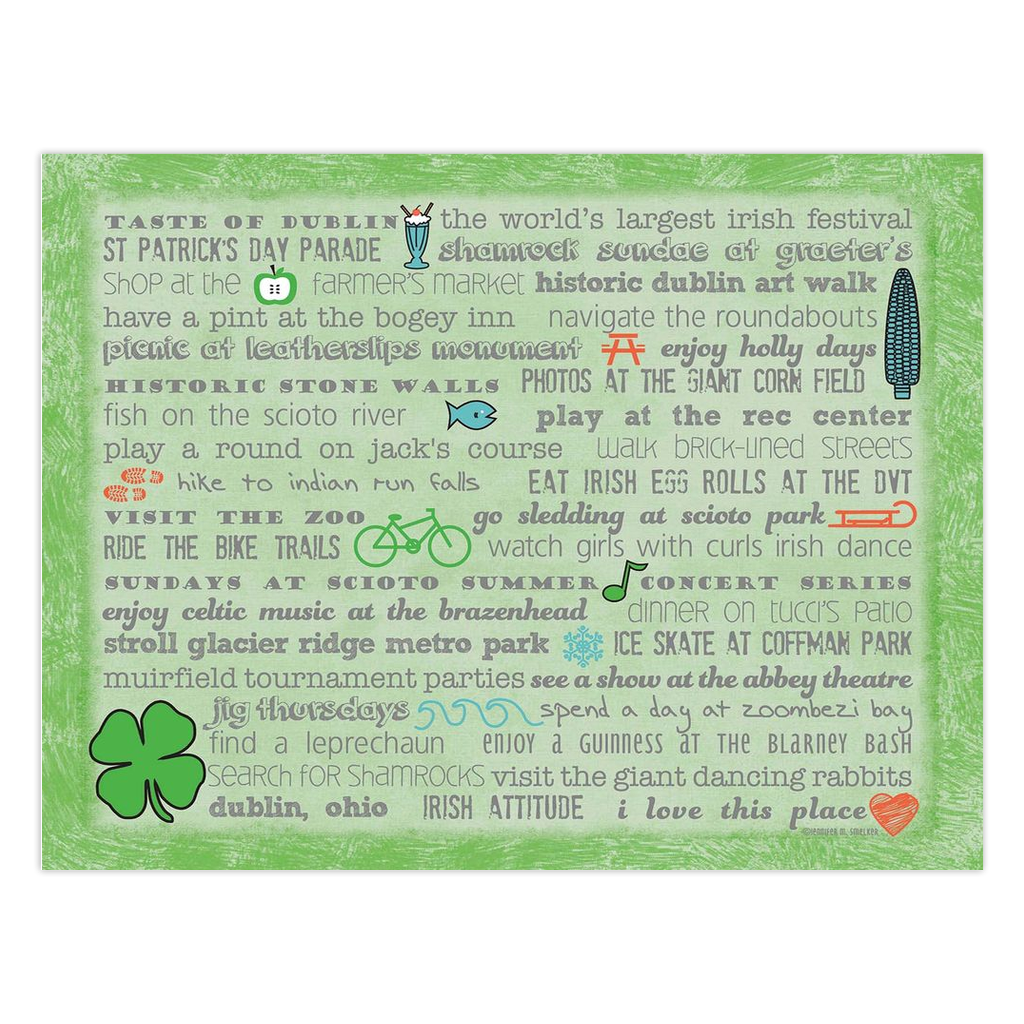 Notecards - Set of 10 Dublin Bucket List