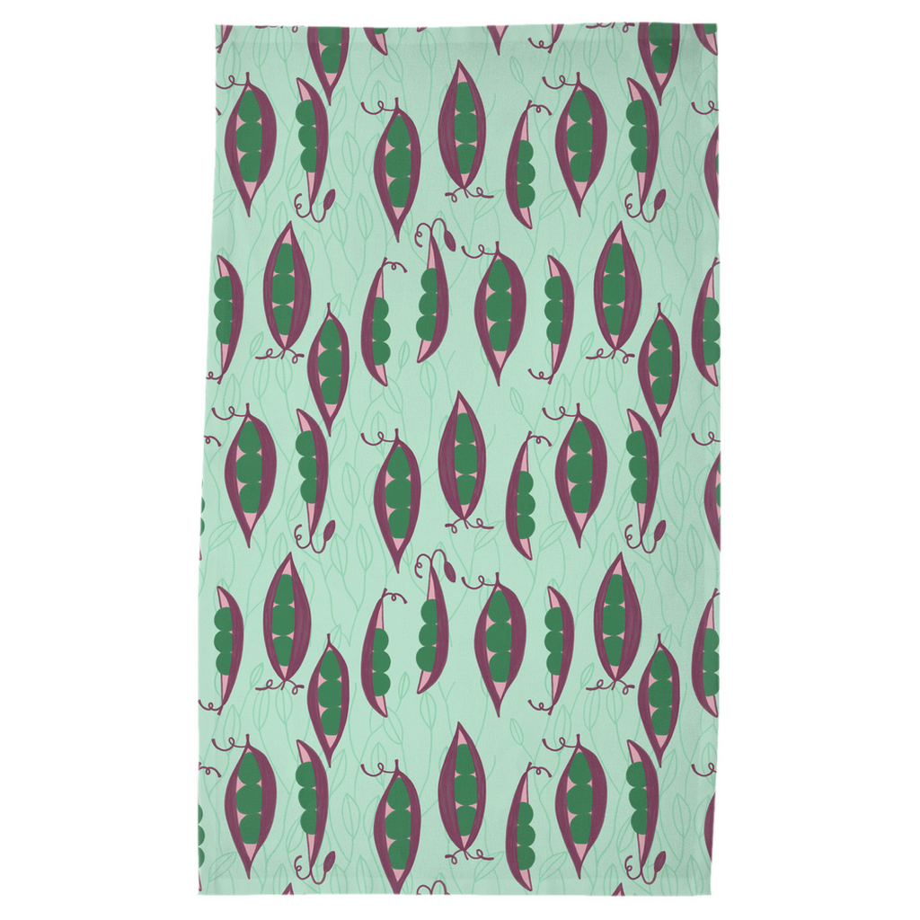 Tea Towel - Purple Peas