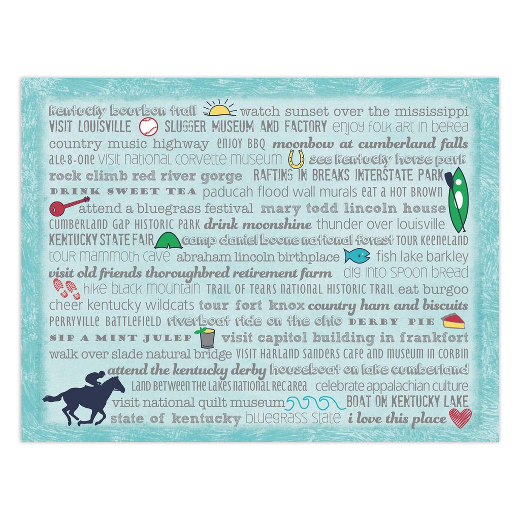Notecards - Set of 10 Kentucky Bucket List