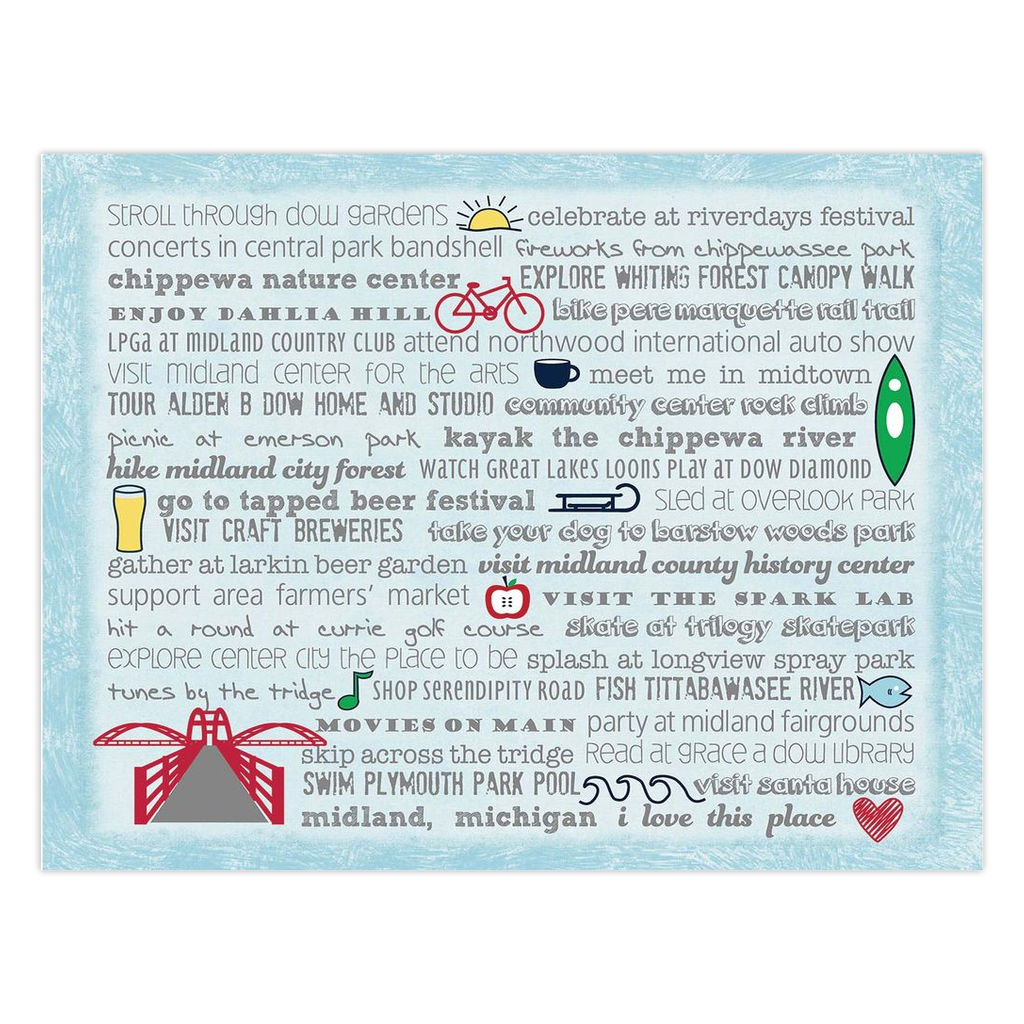 Notecards - Set of 10 Midland Bucket List