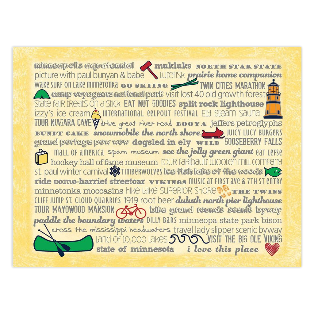 Notecards - Set of 10 Minnesota Bucket List