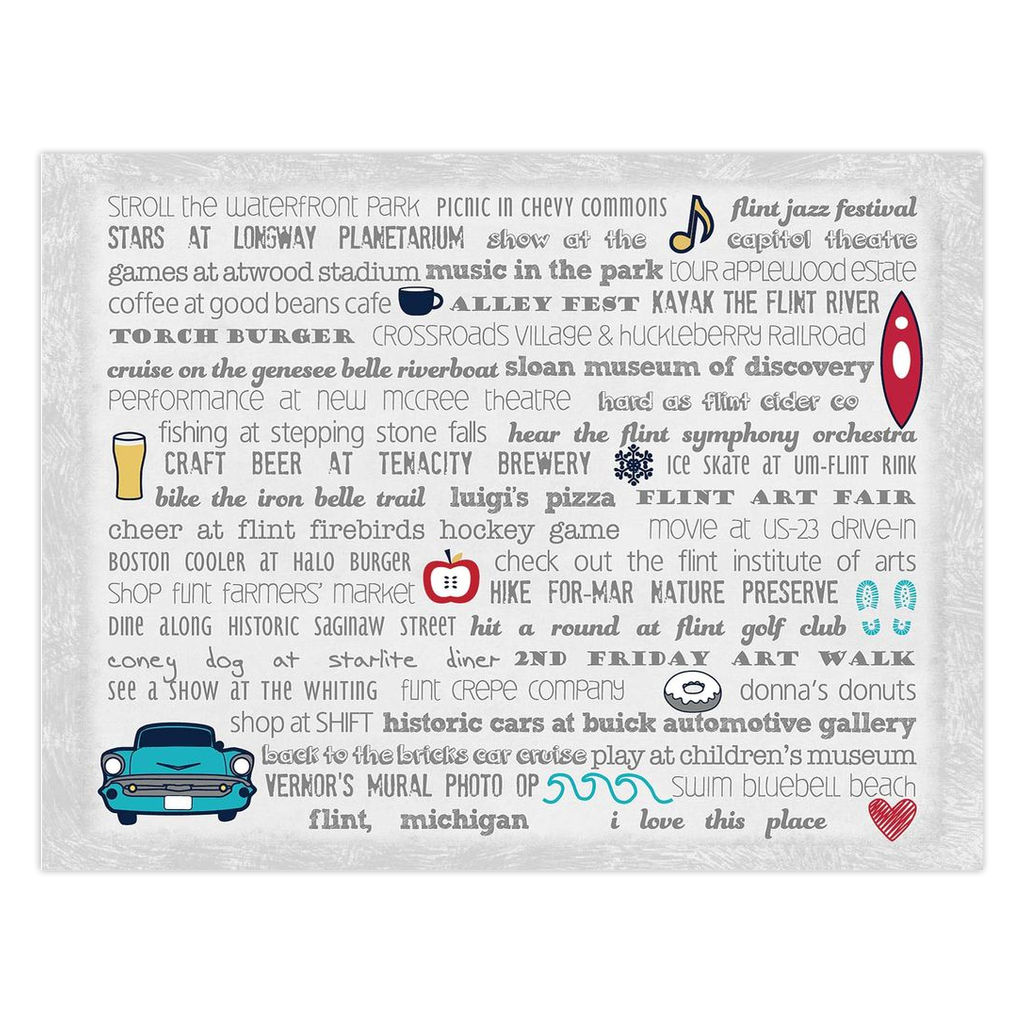 Notecards - Set of 10 Flint Bucket List