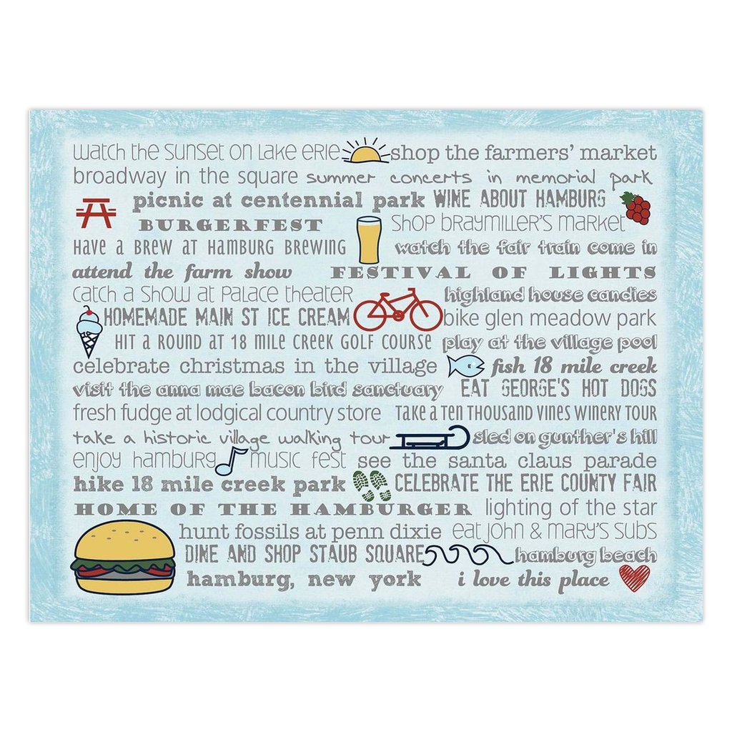 Notecards - Set of 10 Hamburg Bucket List