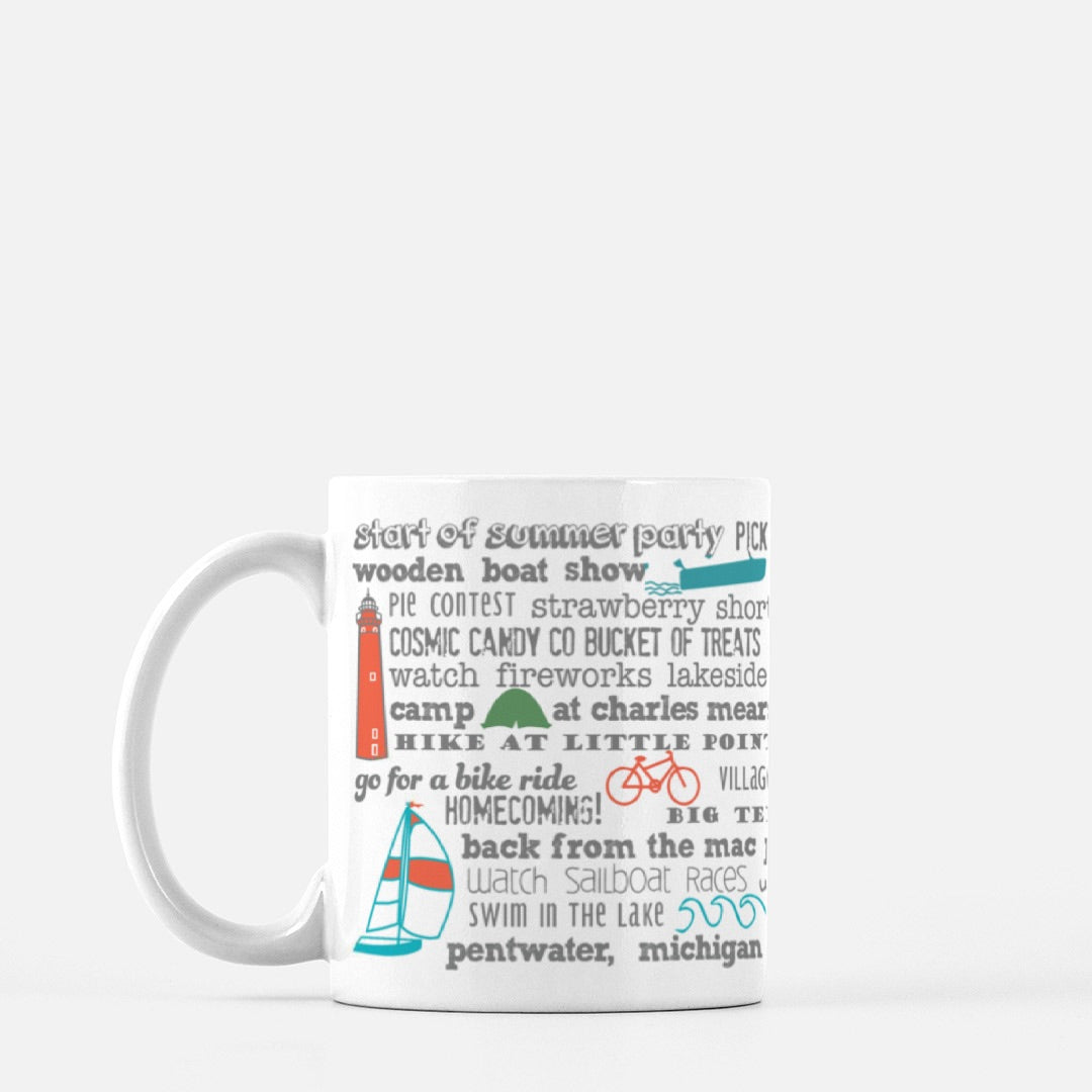 Mug - 11oz Pentwater Bucket List