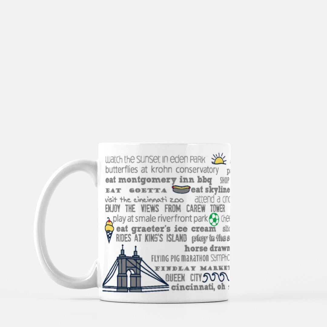 Mug - 11oz Cincinnati Bucket List