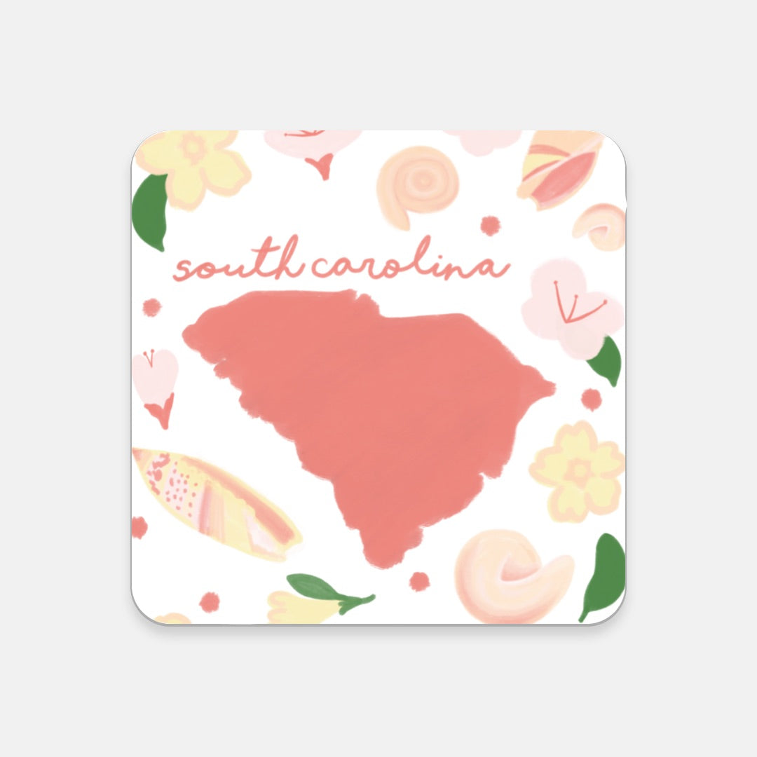 Cork Coaster - South Carolina Fresh State