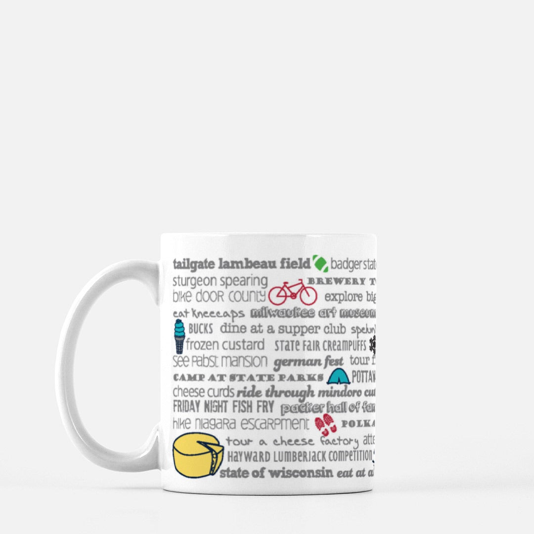 Mug - 11oz Wisconsin Bucket List
