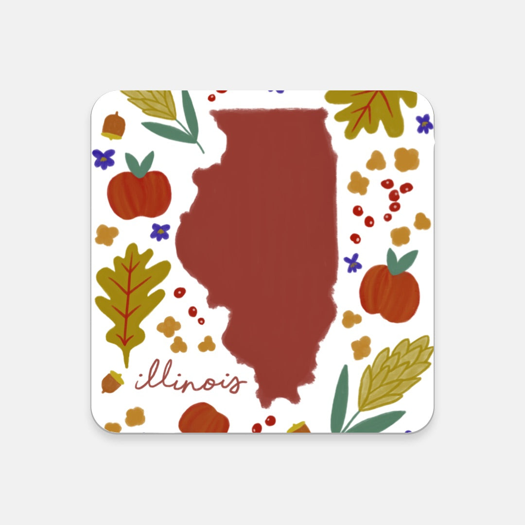 Cork Coaster - Illinois Fresh State