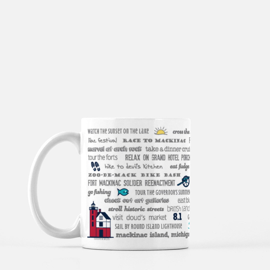 Mug - 11oz Mackinac Island Bucket List
